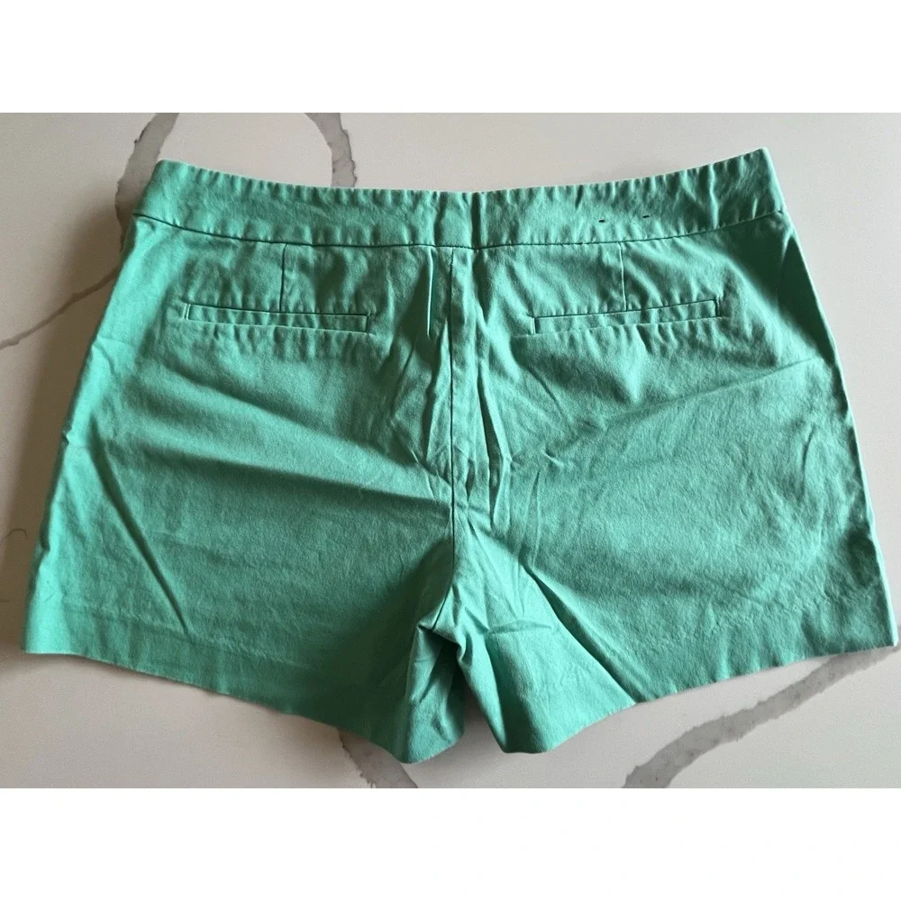 BANANA REPUBLIC 3.5"‎ INSEAM HAMPTON FIT CHINO GREEN SHORTS SIZE 14 - Picture 2 of 5